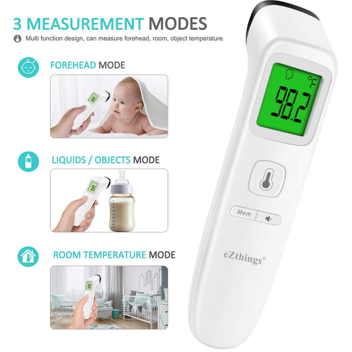 eZthings Forehead Thermometer Medical Non Touch Infrared with Fever Alarm - eZthings USA WE SORT ALL THE CRAZIEST GADGETS, GIZMOS, TOYS & TECHNOLOGY, SO YOU DON'T HAVE TO.
