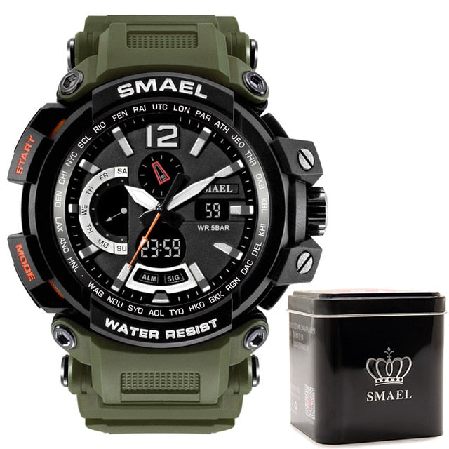 SMAEL 1702 Top Brand Luxury Sport Watch Men Digital Watches 5Bar Waterproof Military Dual Display Wristwatches Relogio Masculino - eZthings USA WE SORT ALL THE CRAZIEST GADGETS, GIZMOS, TOYS & TECHNOLOGY, SO YOU DON'T HAVE TO.