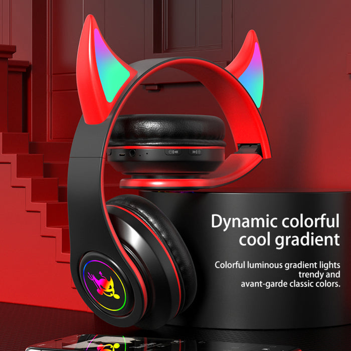 eThings New Magic Angle Headset Bluetooth Headset Explosive Light-emitting Foldable Wireless Card