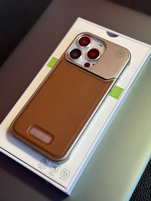 eThings  Leather frameless metal aromatherapy magnetic case Sakura sound suitable for Apple mobile phone case - eZthings USA WE SORT ALL THE CRAZIEST GADGETS, GIZMOS, TOYS & TECHNOLOGY, SO YOU DON'T HAVE TO.