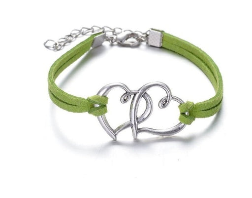 Infinity handmade bracelet Vintage Antique Silver Love double heart Charms Infinity Bangles Leather Bracelet - eZthings USA WE SORT ALL THE CRAZIEST GADGETS, GIZMOS, TOYS & TECHNOLOGY, SO YOU DON'T HAVE TO.
