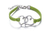 Infinity handmade bracelet Vintage Antique Silver Love double heart Charms Infinity Bangles Leather Bracelet - eZthings USA WE SORT ALL THE CRAZIEST GADGETS, GIZMOS, TOYS & TECHNOLOGY, SO YOU DON'T HAVE TO.