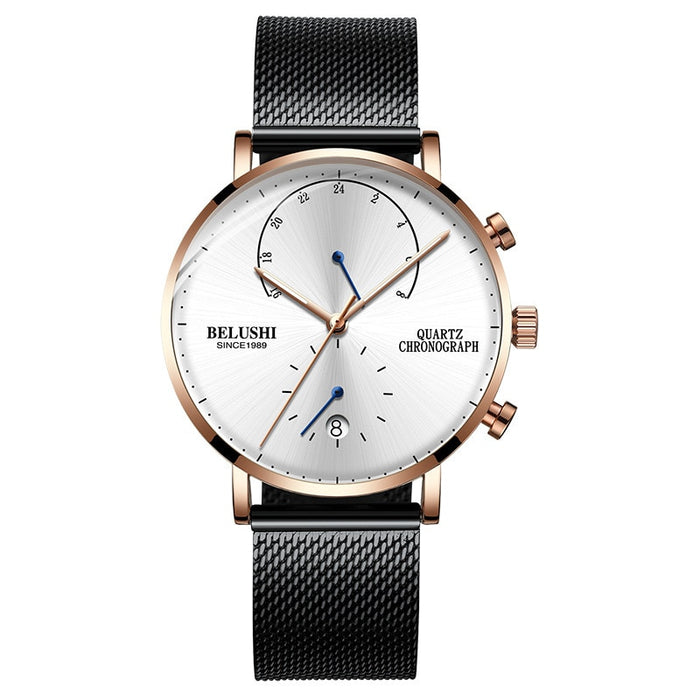 Quartz Watch Men Watches Modern Chronograph Men Watch Leather Strap Watches Man Imitation Luxury Belushi 537 Men'S Sports Watch - eZthings USA WE SORT ALL THE CRAZIEST GADGETS, GIZMOS, TOYS & TECHNOLOGY, SO YOU DON'T HAVE TO.