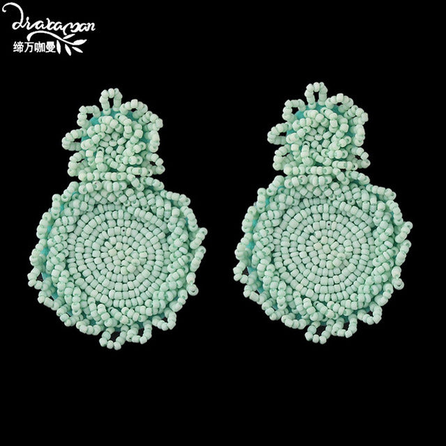 Boho Ethnic Large Tassel Fringe Earrings 2019 Handmade Big Beads Statement Earrings Party Dangle Drop Earrings Gift - eZthings USA WE SORT ALL THE CRAZIEST GADGETS, GIZMOS, TOYS & TECHNOLOGY, SO YOU DON'T HAVE TO.