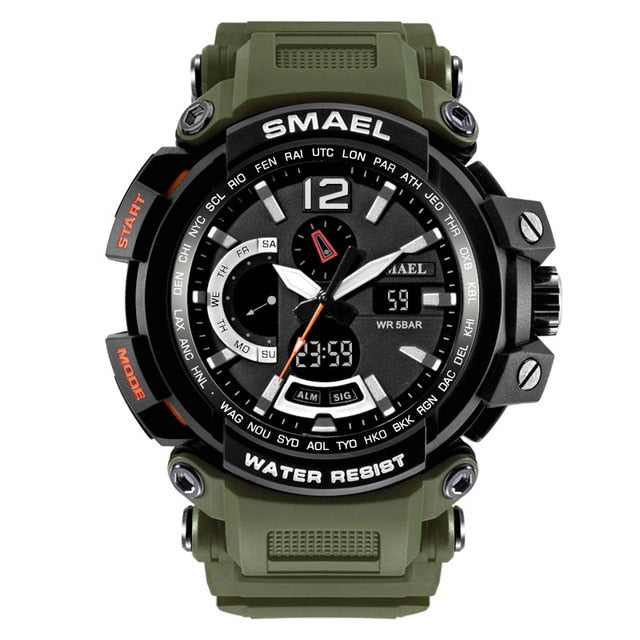 SMAEL 1702 Top Brand Luxury Sport Watch Men Digital Watches 5Bar Waterproof Military Dual Display Wristwatches Relogio Masculino - eZthings USA WE SORT ALL THE CRAZIEST GADGETS, GIZMOS, TOYS & TECHNOLOGY, SO YOU DON'T HAVE TO.
