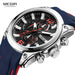 Megir Men's Chronograph Analog Quartz Watch with Date, Luminous Hands, Waterproof Silicone Rubber Strap Wristswatch - eZthings USA WE SORT ALL THE CRAZIEST GADGETS, GIZMOS, TOYS & TECHNOLOGY, SO YOU DON'T HAVE TO.