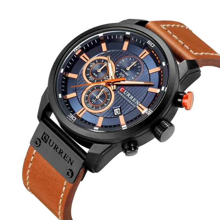 Watch Top Brand Man Watches with Chronograph Sports Waterproof Clock Man Watches Military Luxury Men's Watch Analog Quartz - eZthings USA WE SORT ALL THE CRAZIEST GADGETS, GIZMOS, TOYS & TECHNOLOGY, SO YOU DON'T HAVE TO.