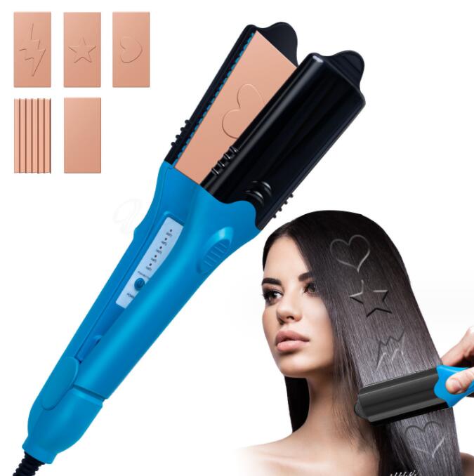 3D hair imprinting  3D Hair Press Iron Hair Straightener Electric Straightening Curling Imprinting 3D Hair Crimper - eZthings USA WE SORT ALL THE CRAZIEST GADGETS, GIZMOS, TOYS & TECHNOLOGY, SO YOU DON'T HAVE TO.