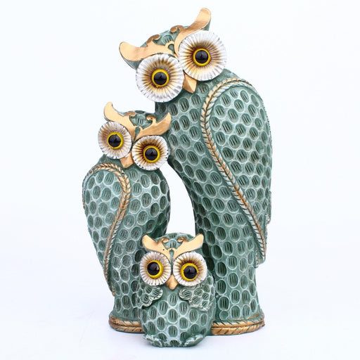 Modern minimalist three family owl animal light luxury decorations, home decor, living room, desk crafts - eZthings USA WE SORT ALL THE CRAZIEST GADGETS, GIZMOS, TOYS & TECHNOLOGY, SO YOU DON'T HAVE TO.