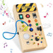 Montessori Busy Board Sensory Toys Wooden with LED Light Switch Control Board Travel Activities Kids Games for 2-4 Years Old - eZthings USA WE SORT ALL THE CRAZIEST GADGETS, GIZMOS, TOYS & TECHNOLOGY, SO YOU DON'T HAVE TO.