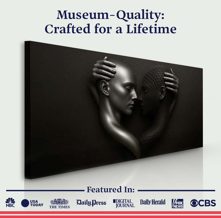 Eternal Love Figure Abstract Wall Art III