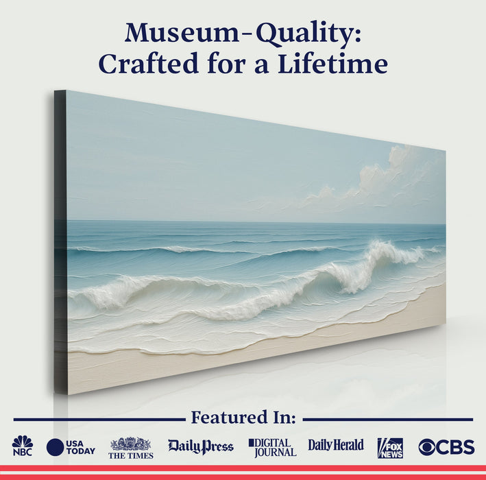 Serene Ocean Wave Coastal Wall Art VIII