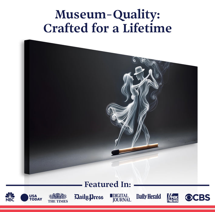 Modern Abstract Couple Dance Wall Art