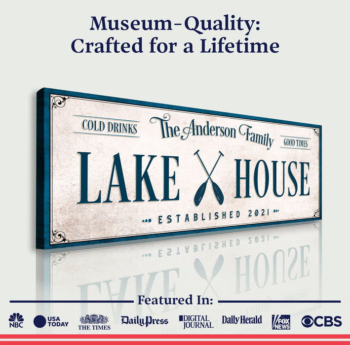 Personalized Lake House Sign IV