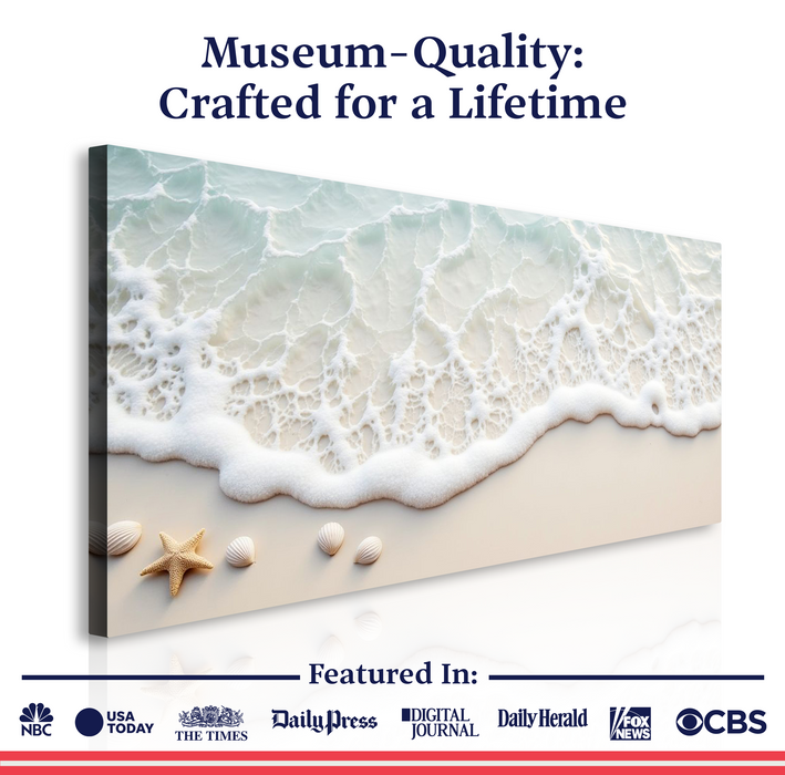 Serene Ocean Wave Coastal Wall Art X