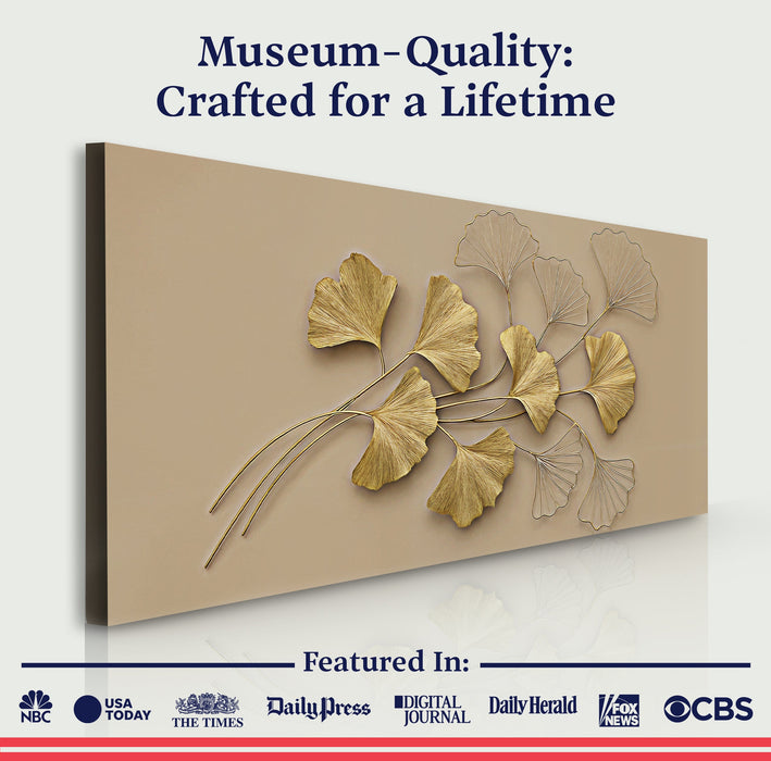 Golden Botanical Wall Art