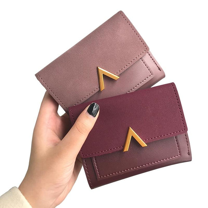 Matte Leather Small Women Wallet Luxury Brand Famous Mini Womens Wallets And Purses Short Female Coin Purse Credit Card Holder - eZthings USA WE SORT ALL THE CRAZIEST GADGETS, GIZMOS, TOYS & TECHNOLOGY, SO YOU DON'T HAVE TO.