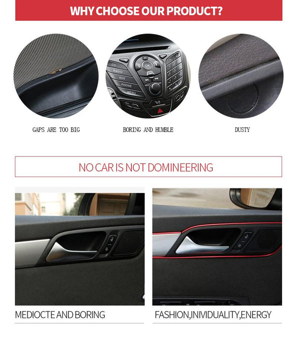 5M Car Styling Interior Decoration Strips Moulding Trim Dashboard Door Edge Universal For Cars Auto Accessories In Car-styling - eZthings USA WE SORT ALL THE CRAZIEST GADGETS, GIZMOS, TOYS & TECHNOLOGY, SO YOU DON'T HAVE TO.