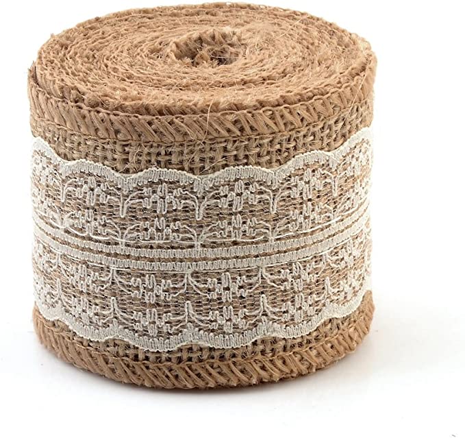 Decorative Designer Fabric Ribbons for Home Craft Projects and Gift Baskets (3 Yard, Cream(2.4" Width)) - eZthings USA WE SORT ALL THE CRAZIEST GADGETS, GIZMOS, TOYS & TECHNOLOGY, SO YOU DON'T HAVE TO.
