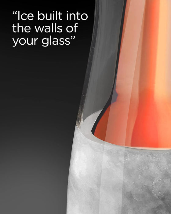 Freezer Whiskey Glass Gift for Old Dads and Grandads - Funny 7oz Insulated Frozen Drinking Glass, Gift for Uncle, Grandpa or any Dear Old Chap (Christmas, Birthday or Retirement)