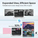 InnoView Foldable 15.6" Dual Portable Monitor-INVPM009-05B - eZthings USA WE SORT ALL THE CRAZIEST GADGETS, GIZMOS, TOYS & TECHNOLOGY, SO YOU DON'T HAVE TO.