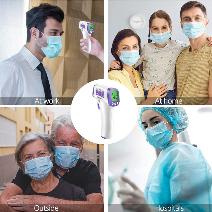 eZthings Thermometer Heavy Duty Infrared Forehead Non-Contact for Medical Offices, Hospitals, Physicians - eZthings USA WE SORT ALL THE CRAZIEST GADGETS, GIZMOS, TOYS & TECHNOLOGY, SO YOU DON'T HAVE TO.