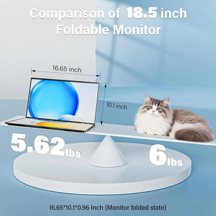 InnoView Foldable 18.5" Dual Monitor-INVPM509 - eZthings USA WE SORT ALL THE CRAZIEST GADGETS, GIZMOS, TOYS & TECHNOLOGY, SO YOU DON'T HAVE TO.
