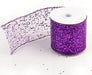 Decorative Designer Sparkly Sheer Fabric Ribbons for Party Decor and Gift Baskets (10 Yard, Purple(3.5" Width)) - eZthings USA WE SORT ALL THE CRAZIEST GADGETS, GIZMOS, TOYS & TECHNOLOGY, SO YOU DON'T HAVE TO.
