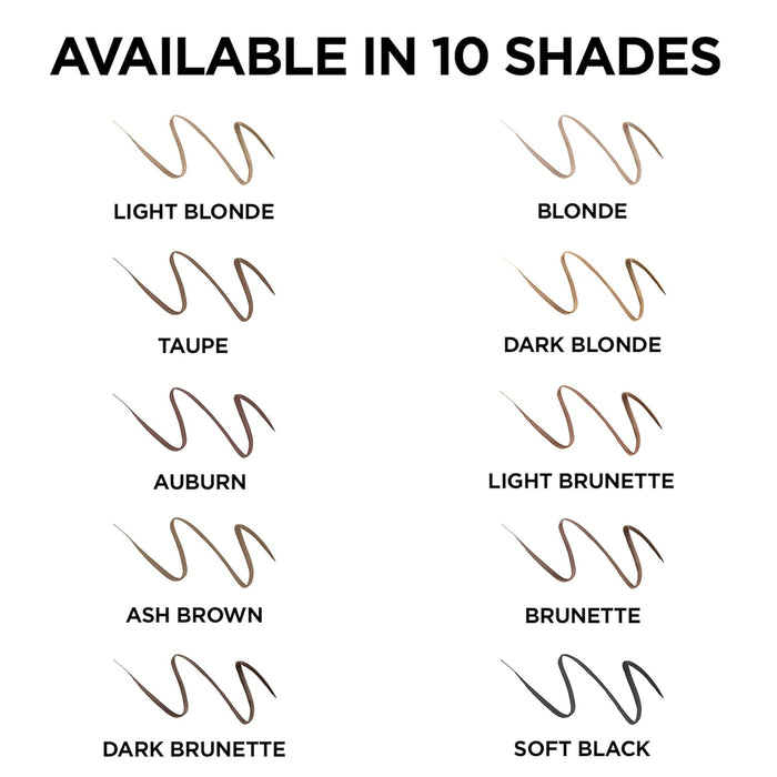 2-PACK L'Oreal Paris Makeup Brow Definer Waterproof Eyebrow Pencil, Ultra-Fine Mechanical Pencil, Draws Tiny Brow Hairs and Fills in Sparse Areas and Gaps, , 0.003 Ounce
