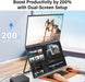 InnoView Foldable 23.8" Dual Monitor-INVPM609 - eZthings USA WE SORT ALL THE CRAZIEST GADGETS, GIZMOS, TOYS & TECHNOLOGY, SO YOU DON'T HAVE TO.