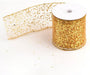 eZthings® Decorative Designer Sparkly Sheer Fabric Ribbons for Party Decor and Gift Baskets (10 Yard, Gold(3.5" Width)) - eZthings USA WE SORT ALL THE CRAZIEST GADGETS, GIZMOS, TOYS & TECHNOLOGY, SO YOU DON'T HAVE TO.
