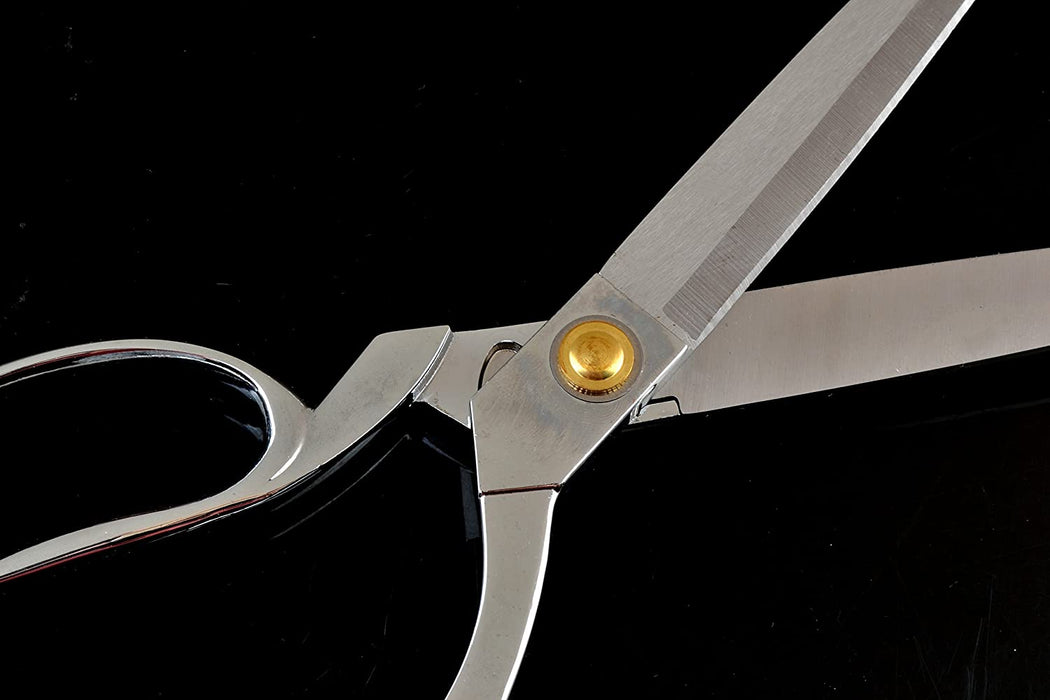 eZthings® Heavy Duty 10.5" Scissors For Cutting Fabric, Leather, and Raw Materials (10.5 Inch Silver) - eZthings USA WE SORT ALL THE CRAZIEST GADGETS, GIZMOS, TOYS & TECHNOLOGY, SO YOU DON'T HAVE TO.