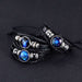12 Constellations Beaded Glow Leather Bracelet Glass Alloy Multilayer Handwoven 12 Constellations Bracelet