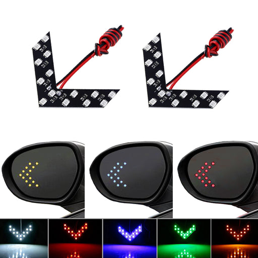 2 Pcs/lot 14 SMD LED Arrow Panel For Car Rear View Mirror Indicator Turn Signal Light Car LED Rearview Mirror Light AJ - eZthings USA WE SORT ALL THE CRAZIEST GADGETS, GIZMOS, TOYS & TECHNOLOGY, SO YOU DON'T HAVE TO.