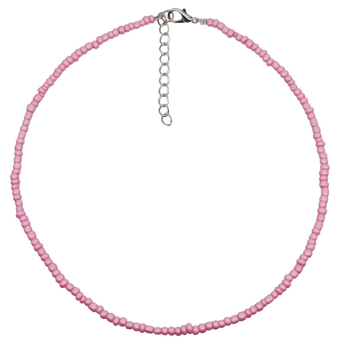 HangZhi New Bohemian Colorful Beads Weaving Handmade Baroque Simulated Pearl Necklace Clavicle Chain Choker Jewelry