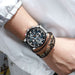 CURREN Watch Chronograph Sport Mens Watches Quartz Clock Leather Male Wristwatch Relogio Masculino Fashion Gift for Men