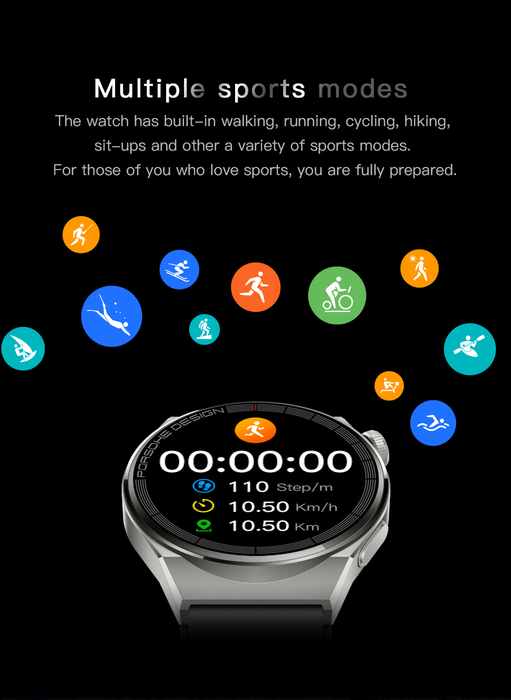 GS GT3 Pro Smart Watch Heart Rate, Blood Pressure, Blood Oxygen Monitoring Bluetooth Sports Watch Bracelet - eZthings USA WE SORT ALL THE CRAZIEST GADGETS, GIZMOS, TOYS & TECHNOLOGY, SO YOU DON'T HAVE TO.