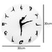 Yoga Postures Wall Clock GYM Fitness Flexible Girl Silent Modern Clock Watch Home Decor Meditation Decor Yoga Studio Relax Gift - eZthings USA WE SORT ALL THE CRAZIEST GADGETS, GIZMOS, TOYS & TECHNOLOGY, SO YOU DON'T HAVE TO.