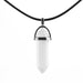 Hexagonal Column Natural Crystal Turquoises Optal Glass Stone Pendant Necklace Leather Chains Choker Necklace For Women Gift - eZthings USA WE SORT ALL THE CRAZIEST GADGETS, GIZMOS, TOYS & TECHNOLOGY, SO YOU DON'T HAVE TO.