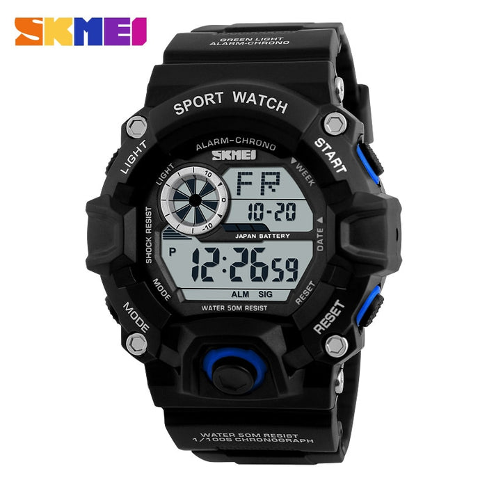 SKMEI 1019 Outdoor Sport Watch Men Alarm Clock 5Bar Waterproof Military Watches LED Display Shock Digital Watch Reloj Hombre - eZthings USA WE SORT ALL THE CRAZIEST GADGETS, GIZMOS, TOYS & TECHNOLOGY, SO YOU DON'T HAVE TO.
