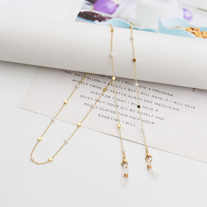 New Handmade Chain Pearl Chain Accessories Anti-Drop Glasses Chain Mask Chain