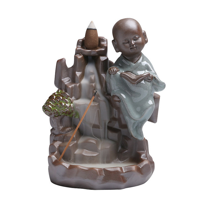 Antique Landscape Back Flow Incense Burner Line Incense Creative Ceramic Gift Ornaments Crafts Zen Ge Kiln Sandalwood Burner