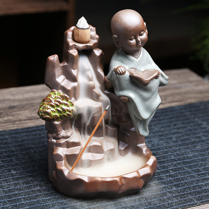 Antique Landscape Back Flow Incense Burner Line Incense Creative Ceramic Gift Ornaments Crafts Zen Ge Kiln Sandalwood Burner