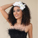 Fashionable handmade fabric crystal flower headband - eZthings USA WE SORT ALL THE CRAZIEST GADGETS, GIZMOS, TOYS & TECHNOLOGY, SO YOU DON'T HAVE TO.
