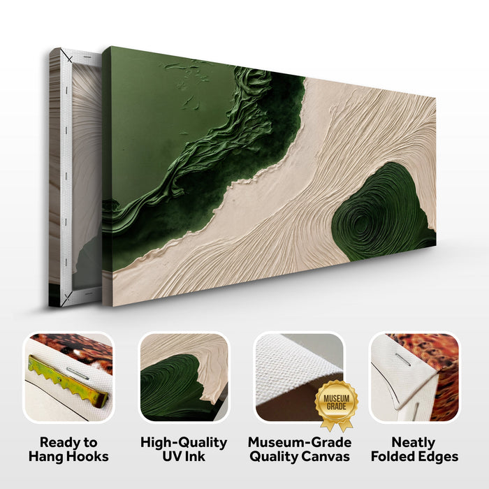 Green Rivers Abstract Wall Art XII