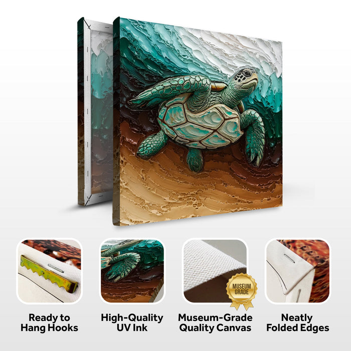 3D Turtle Wall Art