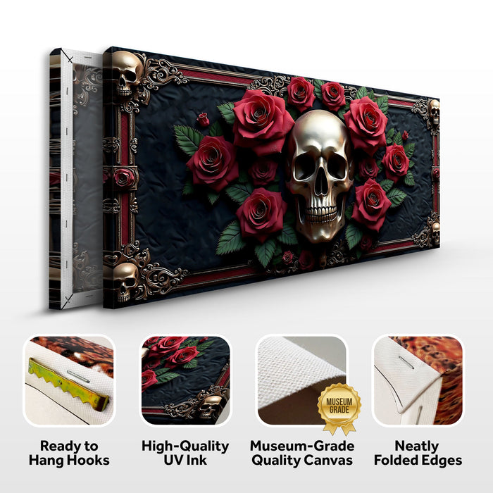 3D Vintage Skull Wall Art III