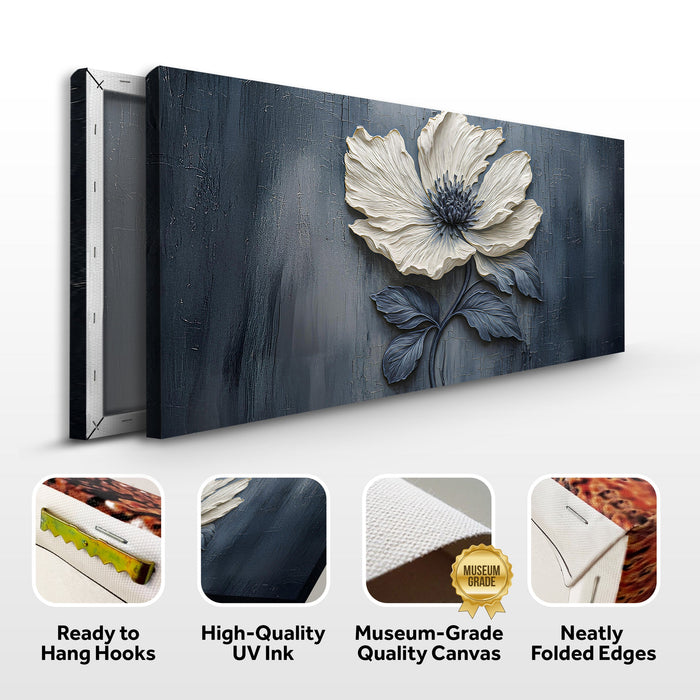 Floral Clay Relief Wall Art