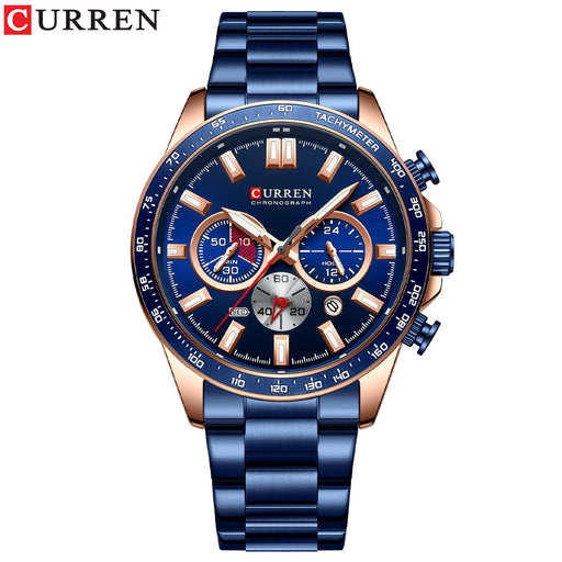 Men's Watch Calendar Watch Steel Band Watch Six Hands Multifunctional Quartz Watch - eZthings USA WE SORT ALL THE CRAZIEST GADGETS, GIZMOS, TOYS & TECHNOLOGY, SO YOU DON'T HAVE TO.