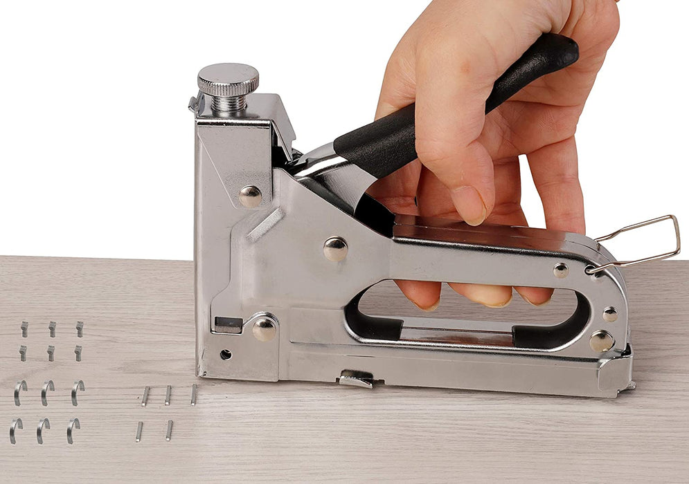 eZthings® Staple Gun Professional Stapler Tool Set - 3 in 1 Heavy Duty kit with 2400 Staples, Nail Steel for Wood Work, Upholstery, Decoration, Carpentry, Furniture, Walls, Roofing (Stapler Gun Kit) - eZthings USA WE SORT ALL THE CRAZIEST GADGETS, GIZMOS, TOYS & TECHNOLOGY, SO YOU DON'T HAVE TO.